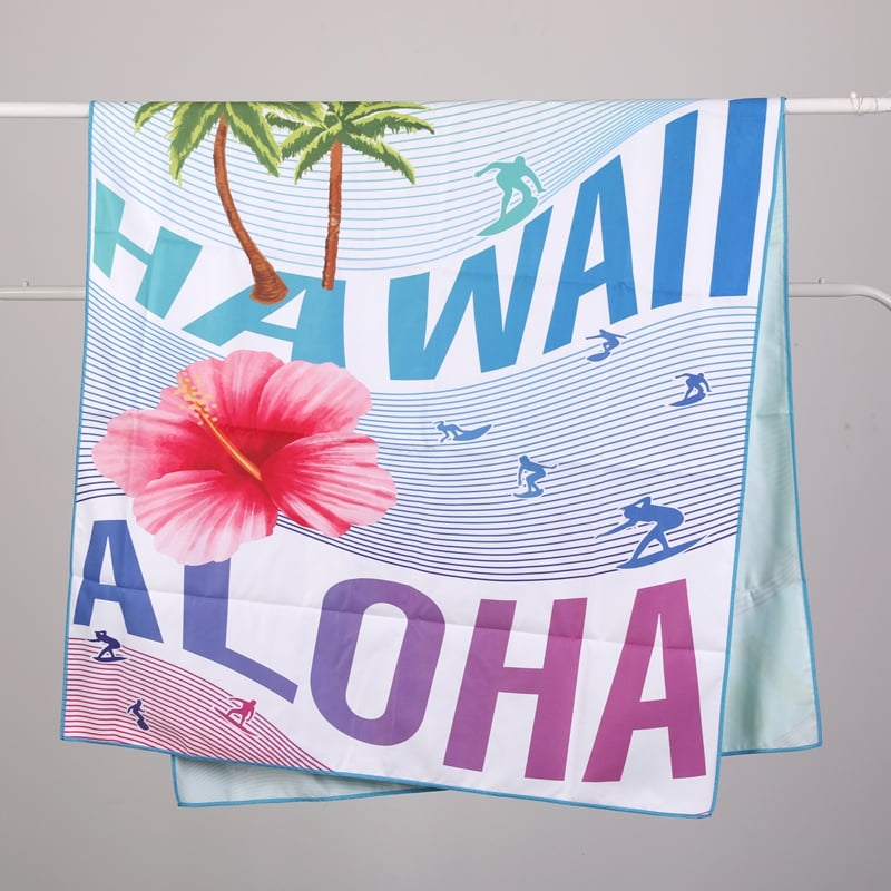 Colorful Themed Print Beach Towel