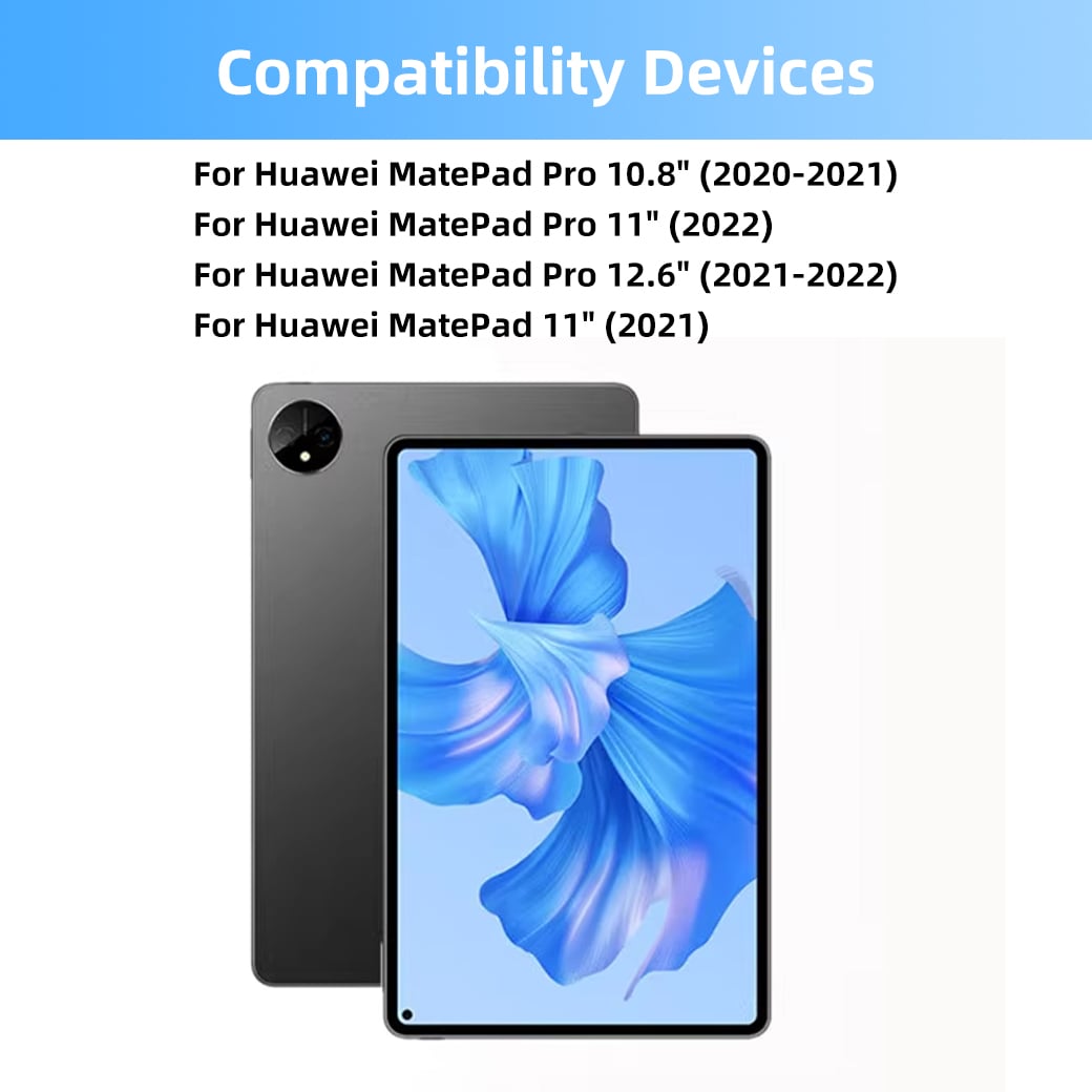huawei matepad integrated keyboard case innovative 3 way stand stain resistant fabric-11