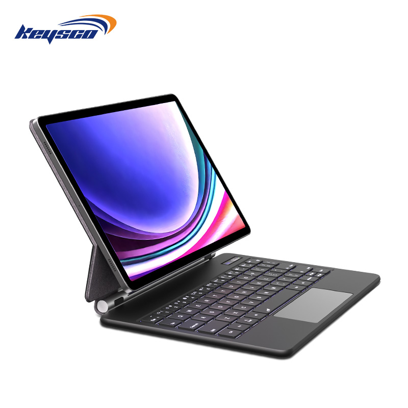 Stylish Magic Keyboard Case for Samsung Galaxy Tab S9 / S8 / S7 with Led Screen