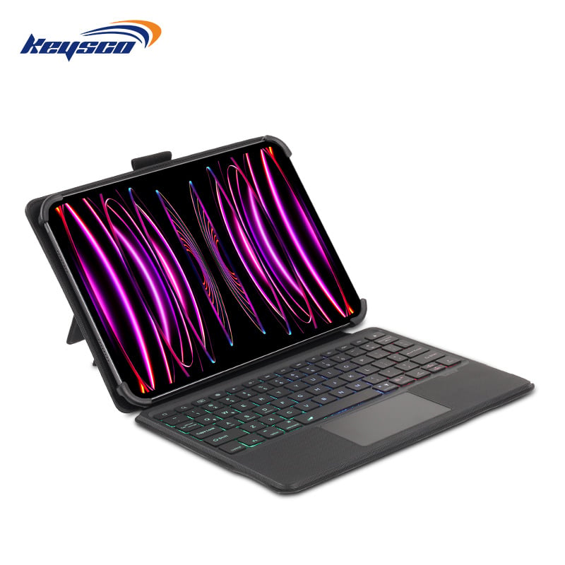 9-11inch Premium Elastic Strap & Secure Corner Buckles Detachable Bluetooth Keyboard for iPad/Tablet - Ultimate Portability & Protection
