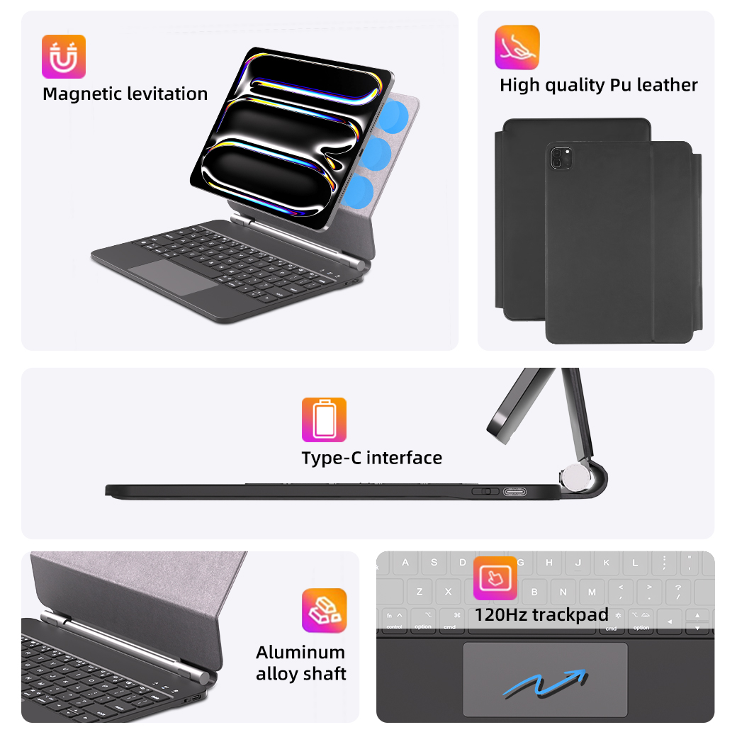 custom magic keyboard case with backlit for ipad pro 11 2024 air 109194103-18