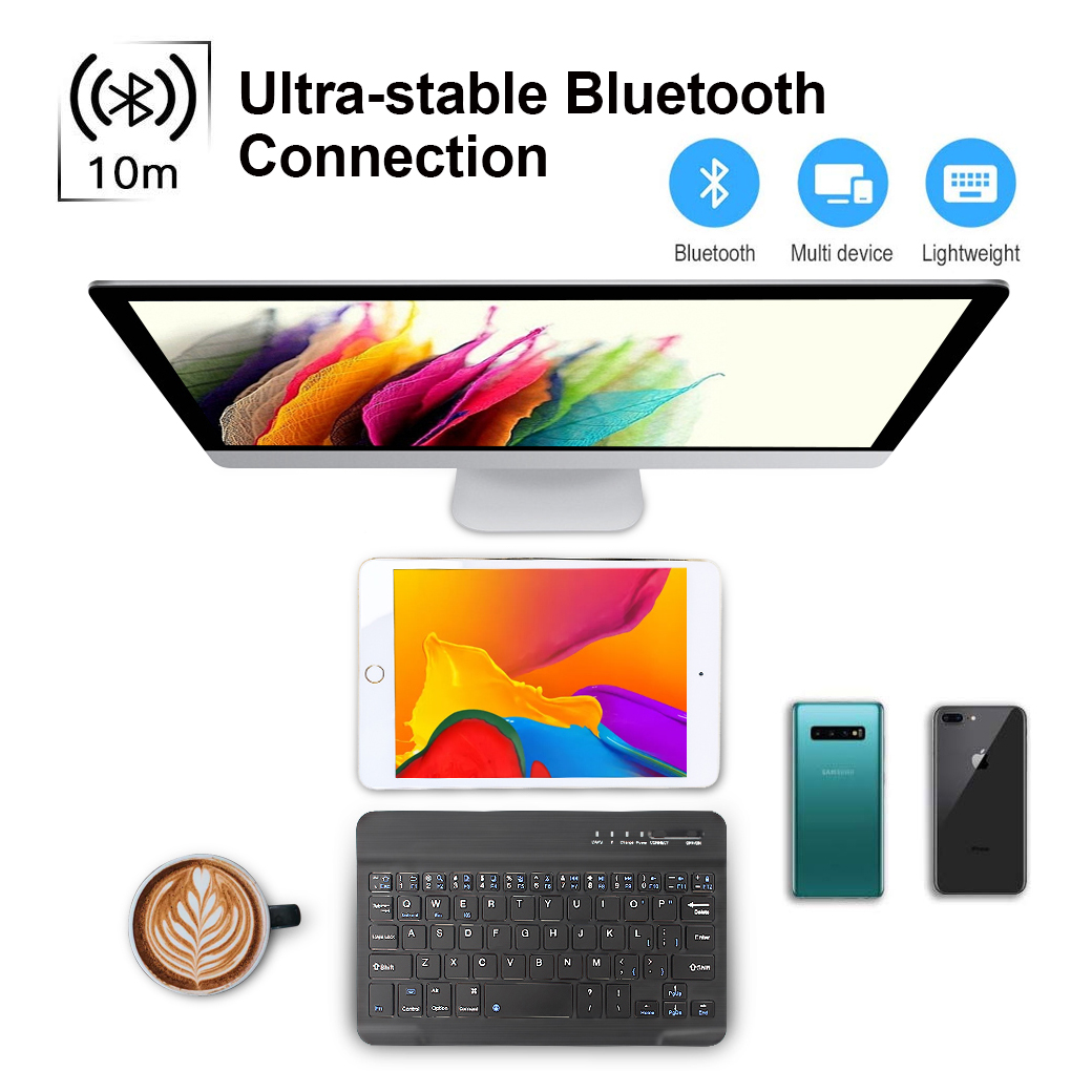 ultra slim bluetooth wireless keyboard for apple ipad iphone universal tablet mini keyboard iphone ios android 10 inch and 7 inch-14