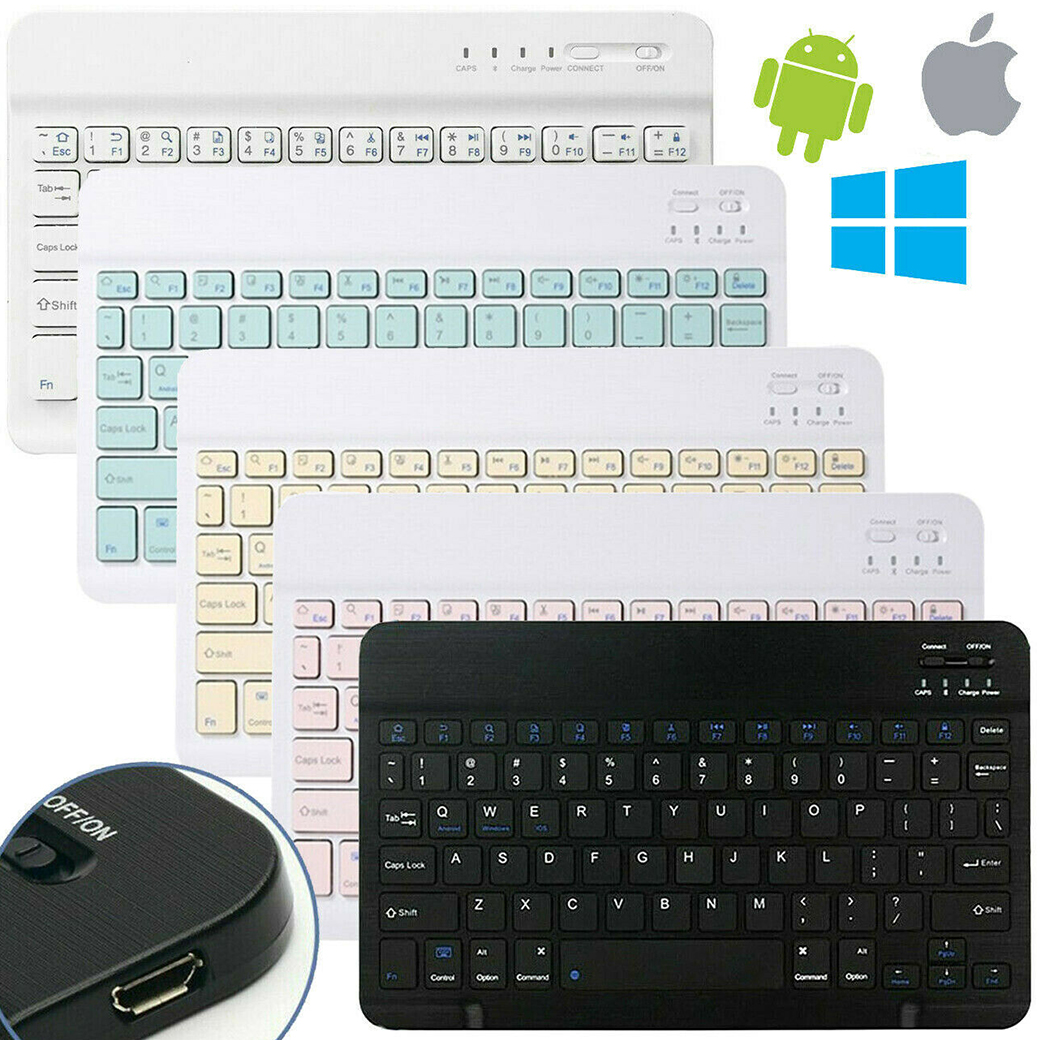 ultra slim bluetooth wireless keyboard for apple ipad iphone universal tablet mini keyboard iphone ios android 10 inch and 7 inch-16