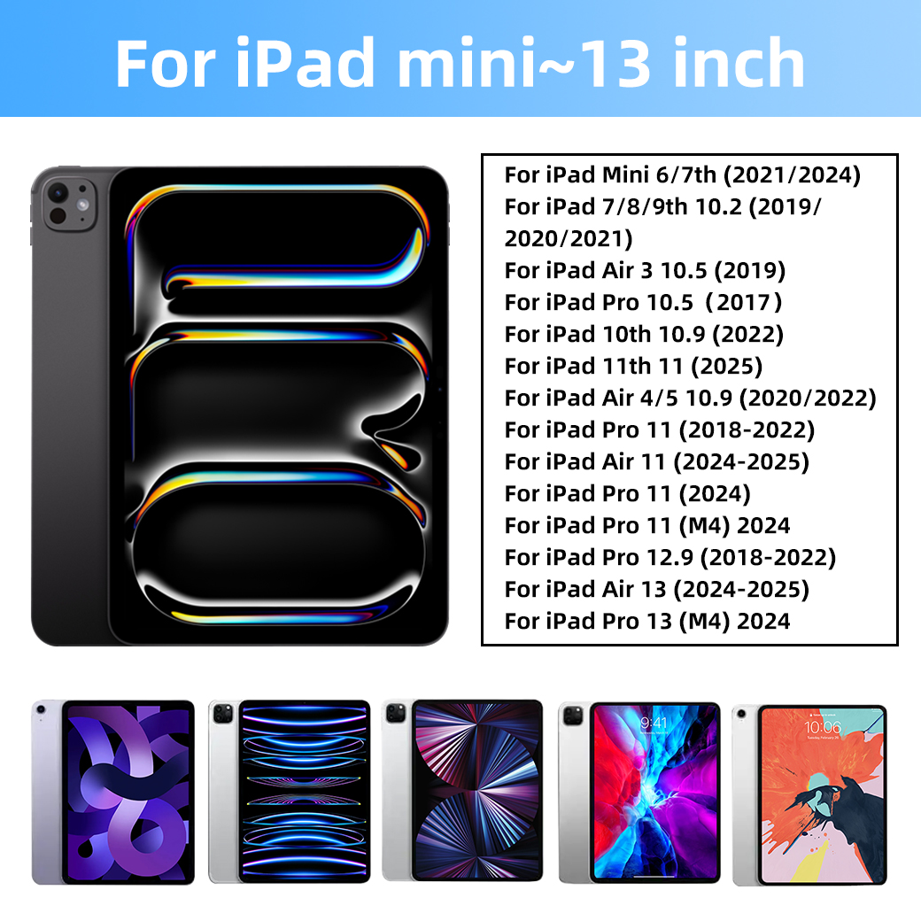 109 ipad air 5 one piece keyboard case with backlit keys-11