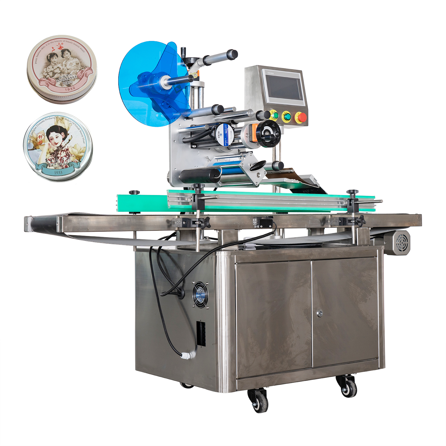 Mesin Pelabelan Atas Penuh-Automatik untuk Kosmetik