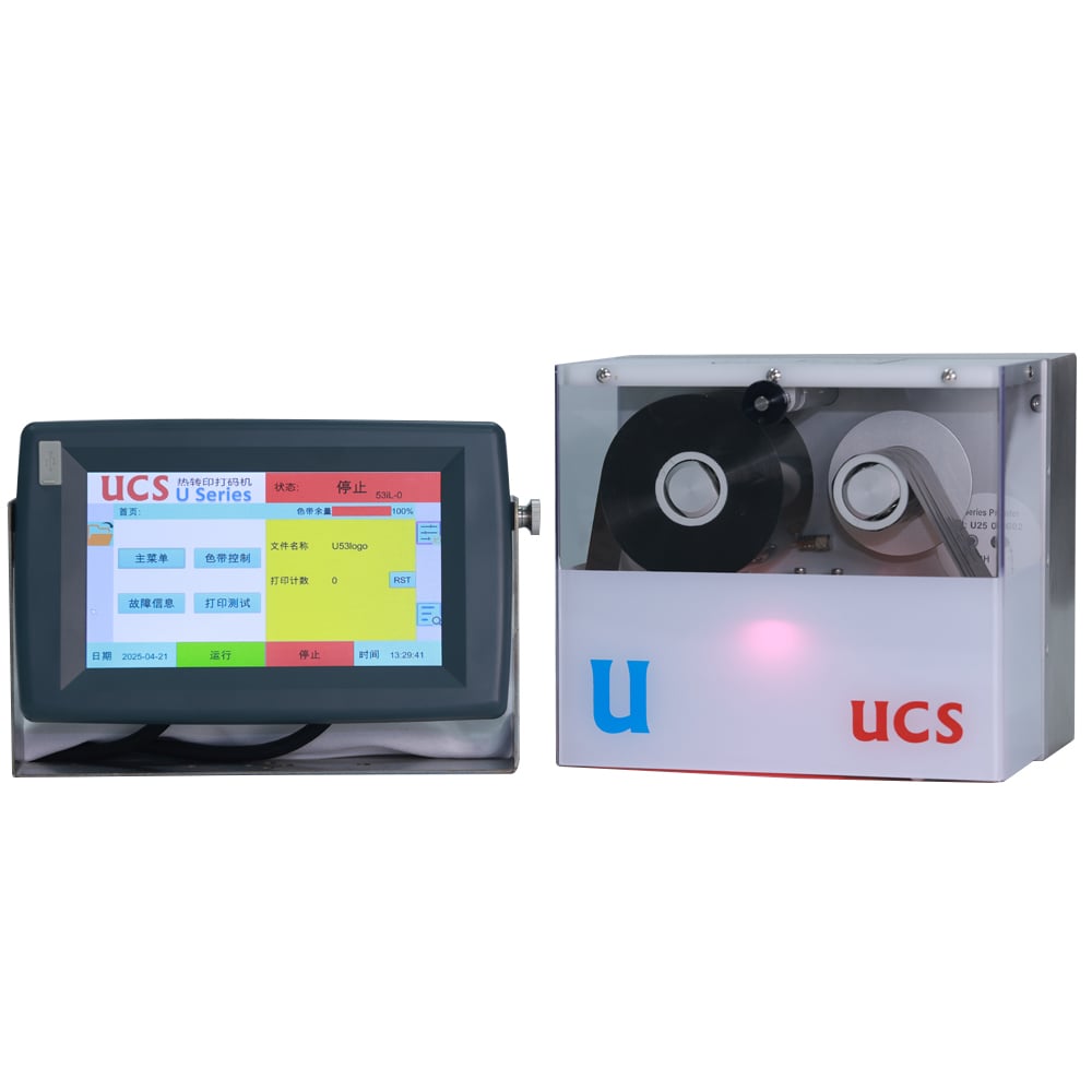 Impressora TTO UCS U107 Controlada por Servomotor, 107 mm, Sem Cilindro Pneumático, para Marcação em Embalagens em Sacos de Grande Porte