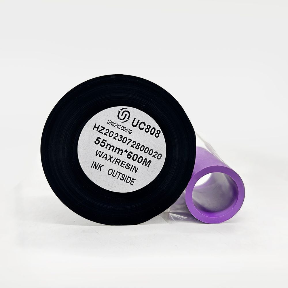 Black Wax Resin General/Premium Grade TTO Thermal Transfer Ribbon Near Edge for Printers Food Packaging Date Printing