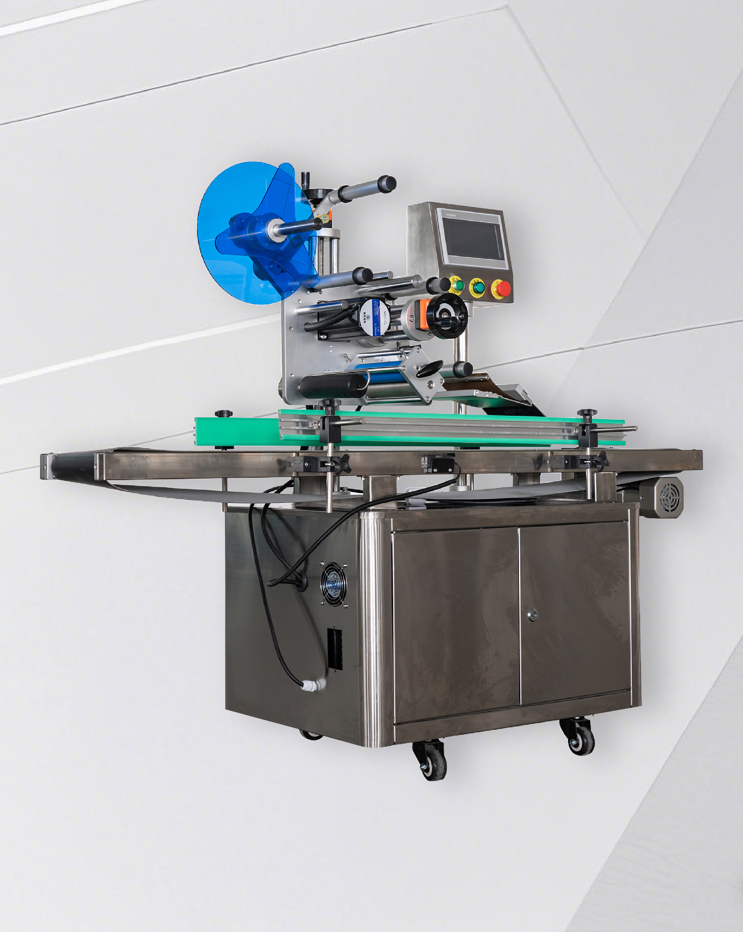 Mesin Pelabelan Permukaan Atas Automatik, 20–80 keping/min