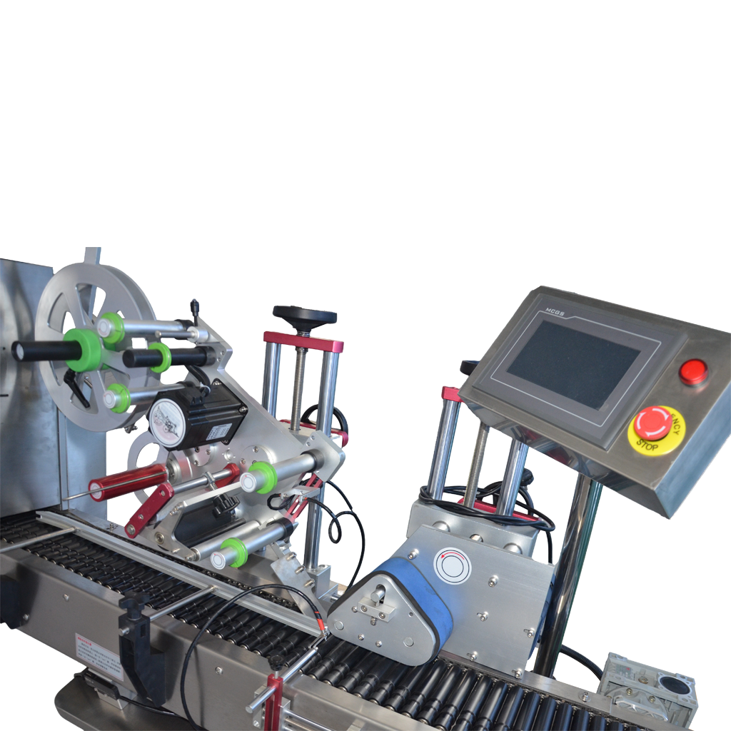 Mesin Pelabelan Automatik Mengufuk untuk Vial Cecair Oral