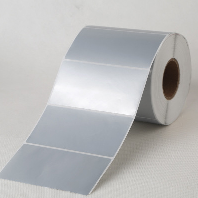 Metallic Silver Self-Adhesive Label Paper - Matte Finish for Office & Packaging
