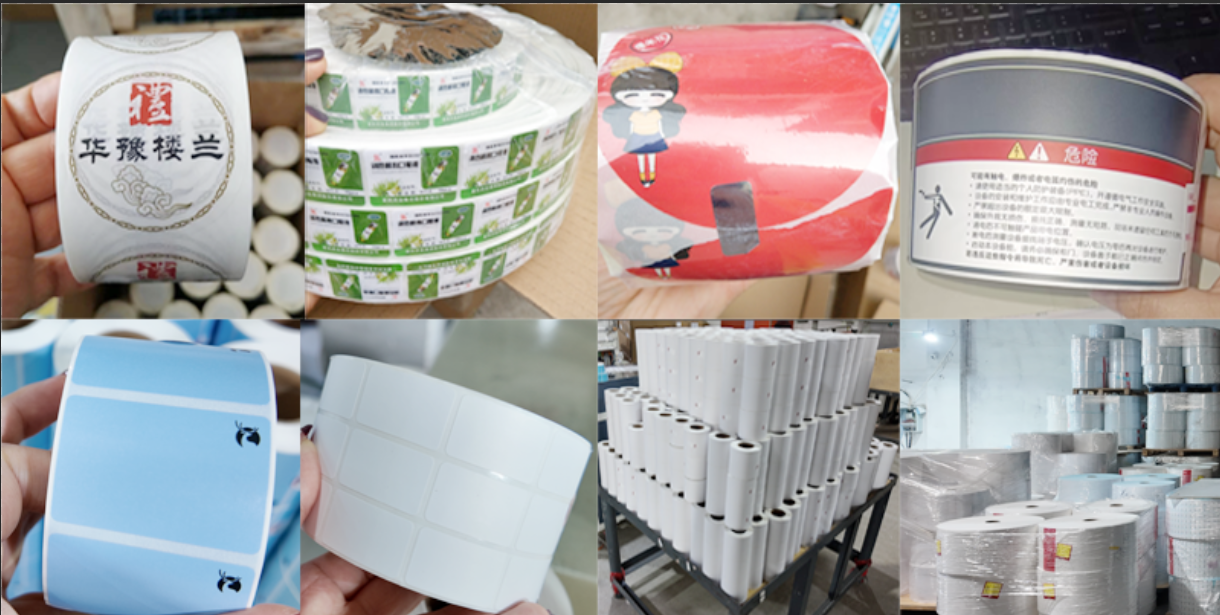 manufacture raw material custom waterproof silver pet wet wipes tissue roll adhesive sticker label-14