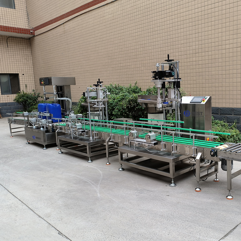 Dual-head Liquid Weighing Filling and Automatic Capping Line manufacture