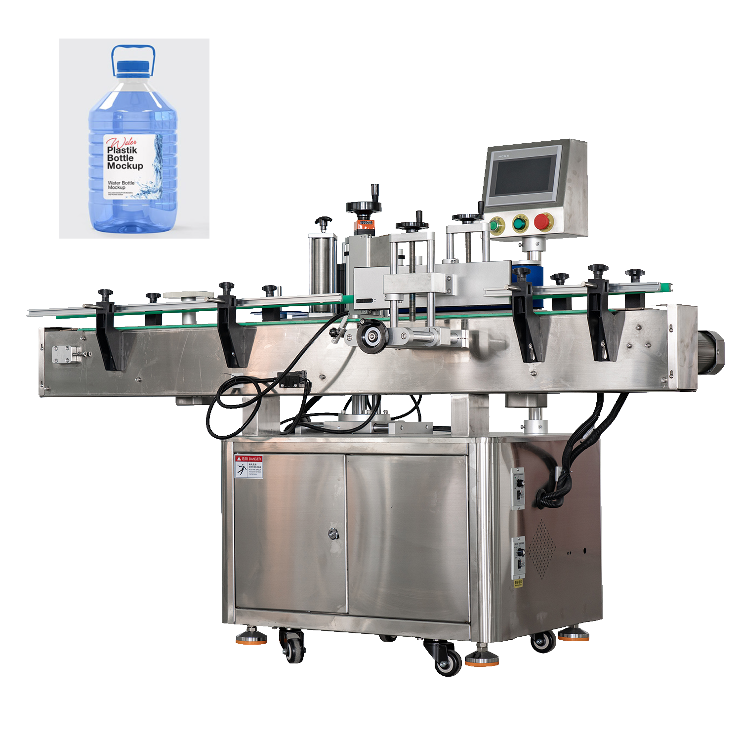 mesin Pelabelan Putar Automatik dengan Pelekat untuk Botol, Kelajuan 5000–20000 Botol sejam