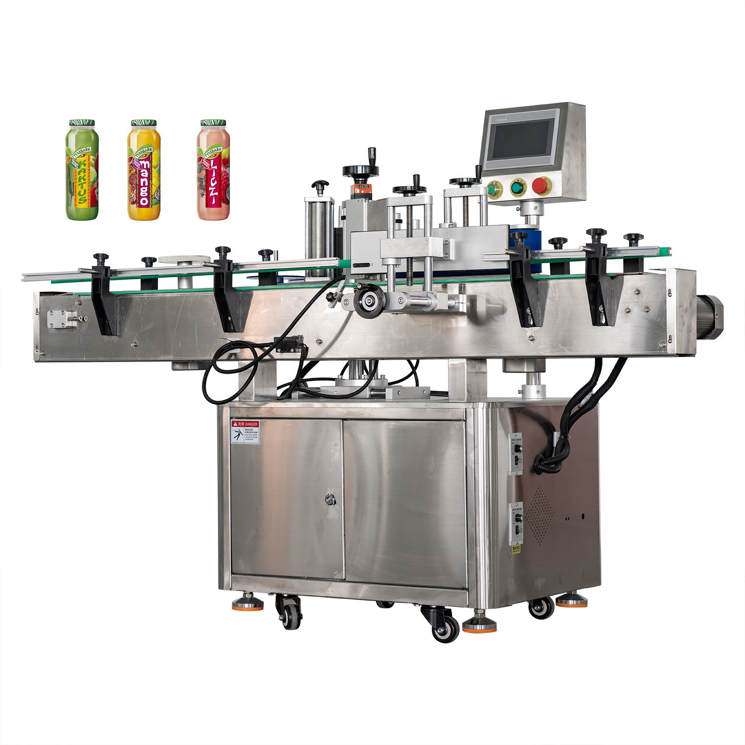 Pembekal Mesin Pelabel Botol Bulat Berperekat Sebelah Automatik 30–80 keping/min