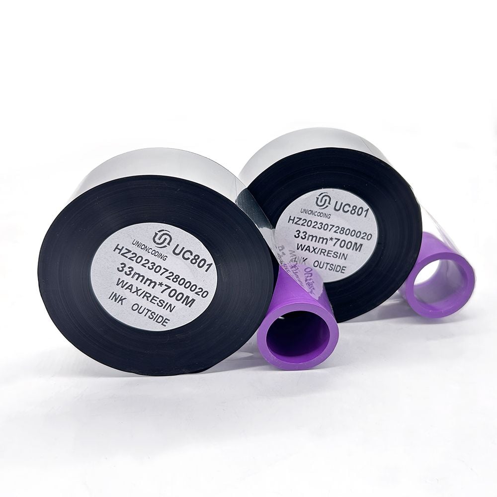 Free Sample Tto Thermal Ribbon 55mm 600m 700m 1100m Wax Resin Ink In/out Side 55mmX600m TTO Printer Markem Ribbon Markem 8018
