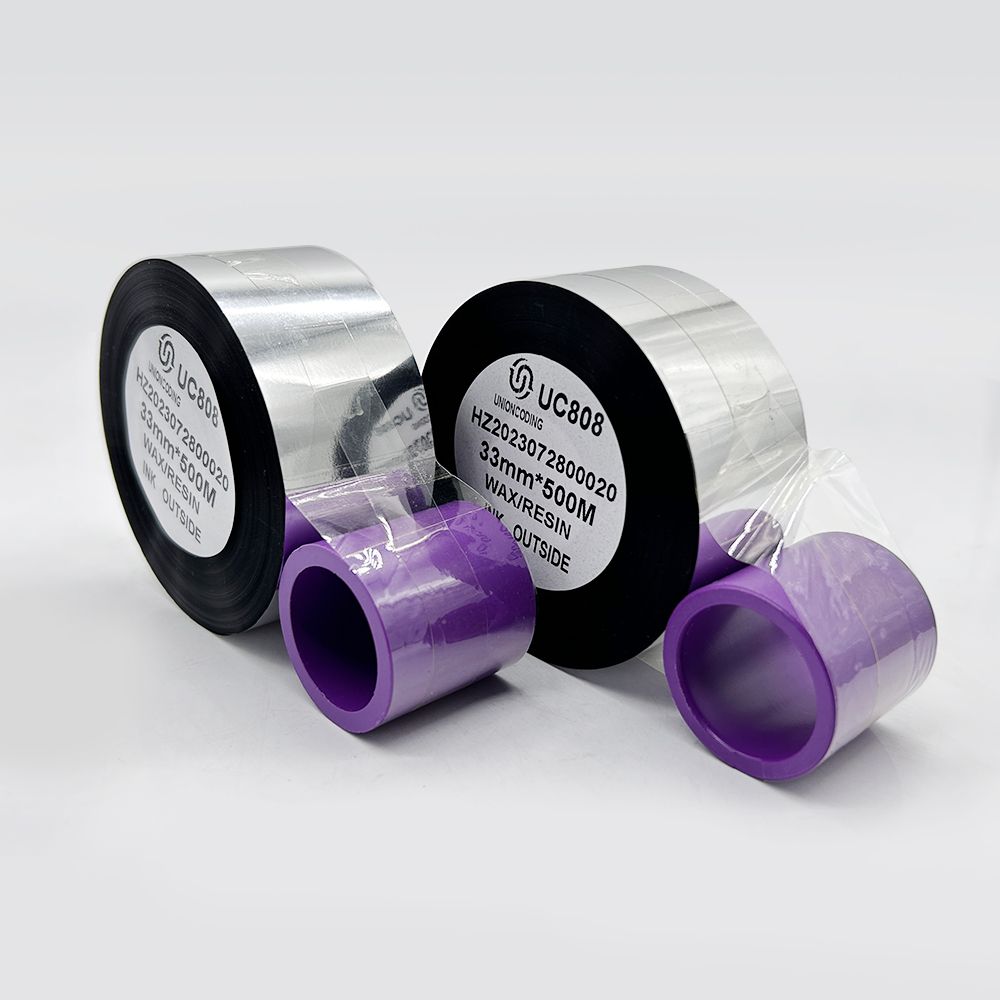 Free Sample Universal Washed Ribbon Meters Inside Premium 55mm*50m TTO Ribbon for Markem Printers