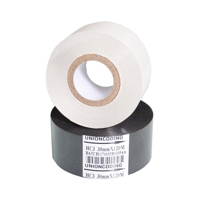 30mm*100m Black Hot Stamping Foil Ribbon for Date Coding on Food/Medical Flexible Packaging Films - NY-800/SCF-900 Compatible