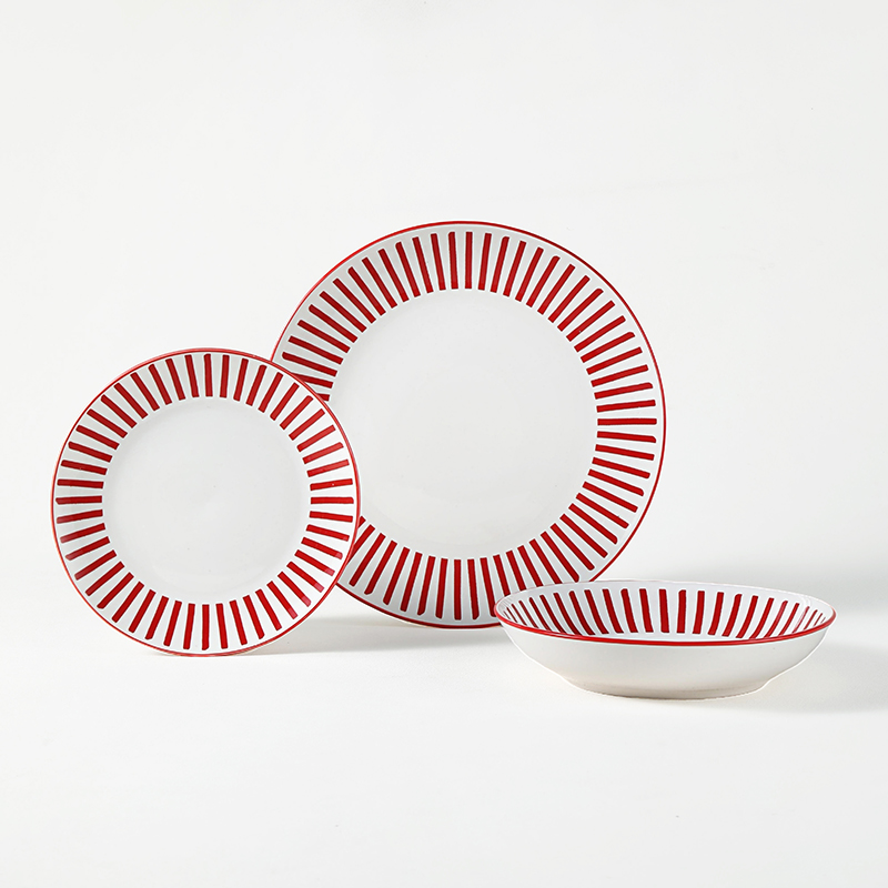 Luxe Kunstdruk-Set Stoendware Eetensielset