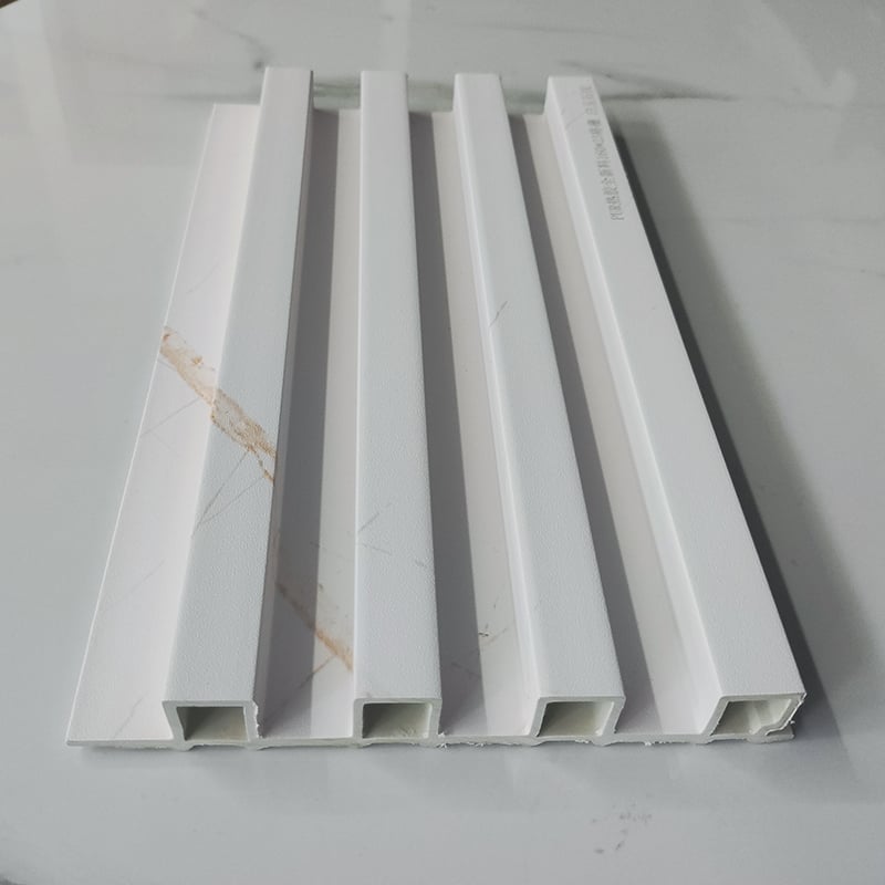 Chinese Wholesale Wooden Grain PVC WPC Fluted Wall Panels for Decoration
