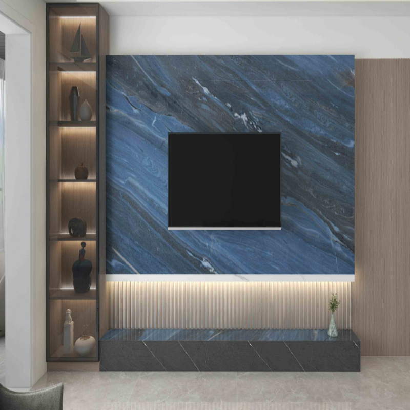 UV Marble Sheet with UV Coating for Bathroom or TV Wall Decoration supplier