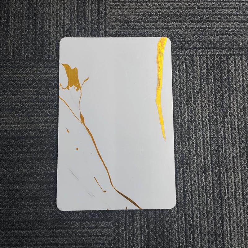 New Wholesale Alternative PVC UV Marble Sheet Polymer Plates for the Wall Decoration