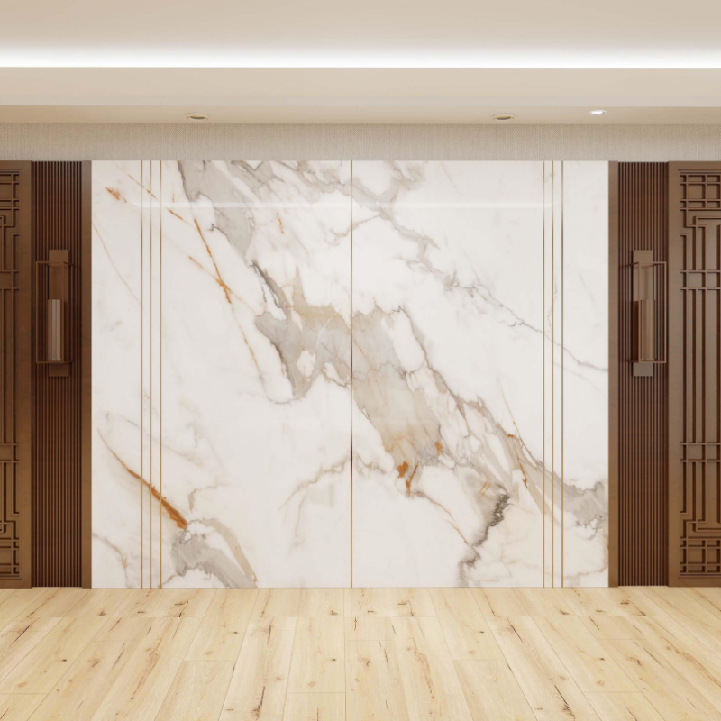 Bathroom Modern Design Printing UV Plastic Marble Customize High Quality Interior Decoration PVC Panel manufacture
