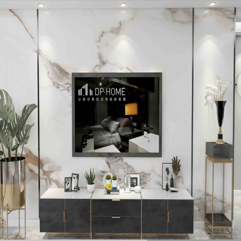 Factory Direct Supply Fire-Retardant High Gloss UV Marble Sheet with Multiple Designs supplier