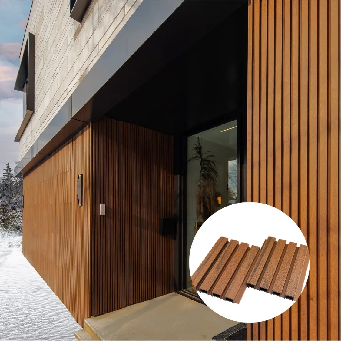 Durable Weatherproof WPC Outdoor Wall Panels Ideal for Modern Exterior Decoration factory