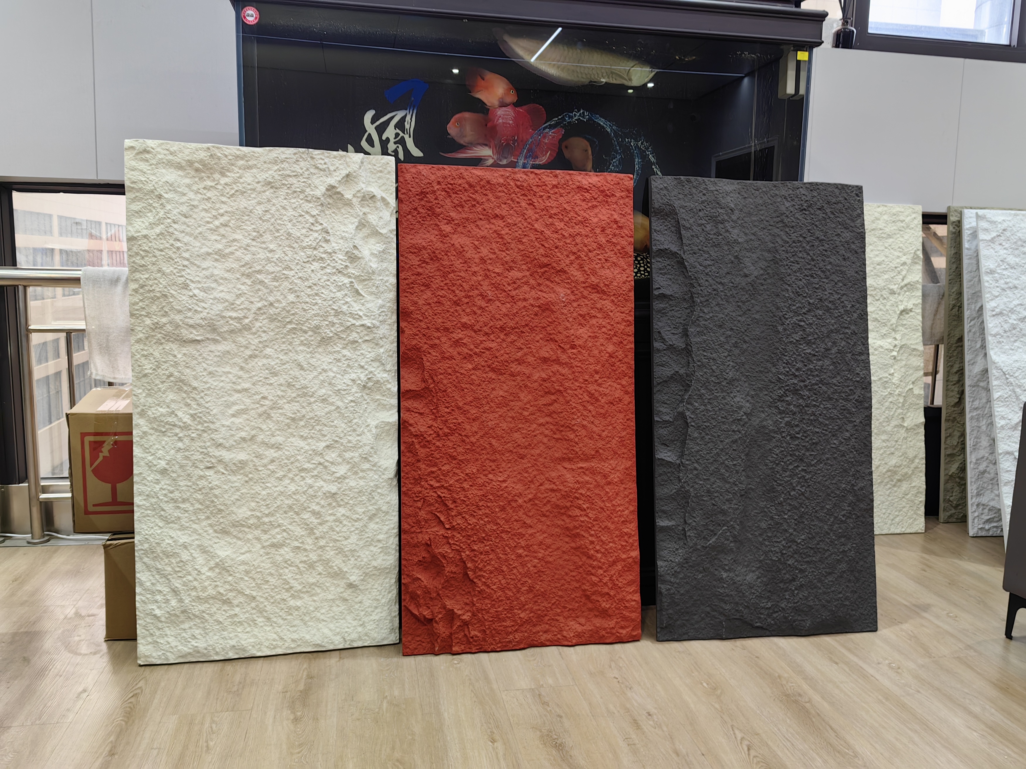 Acustic Wall Panel Price Natural Stone Veneer Panel Exterior PU Stone Polyurethane Artificial Stone factory