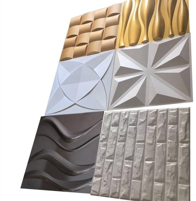 High Quality Waterproof 3D Wall Panel Home Building Material PVC Wall Panel manufacture