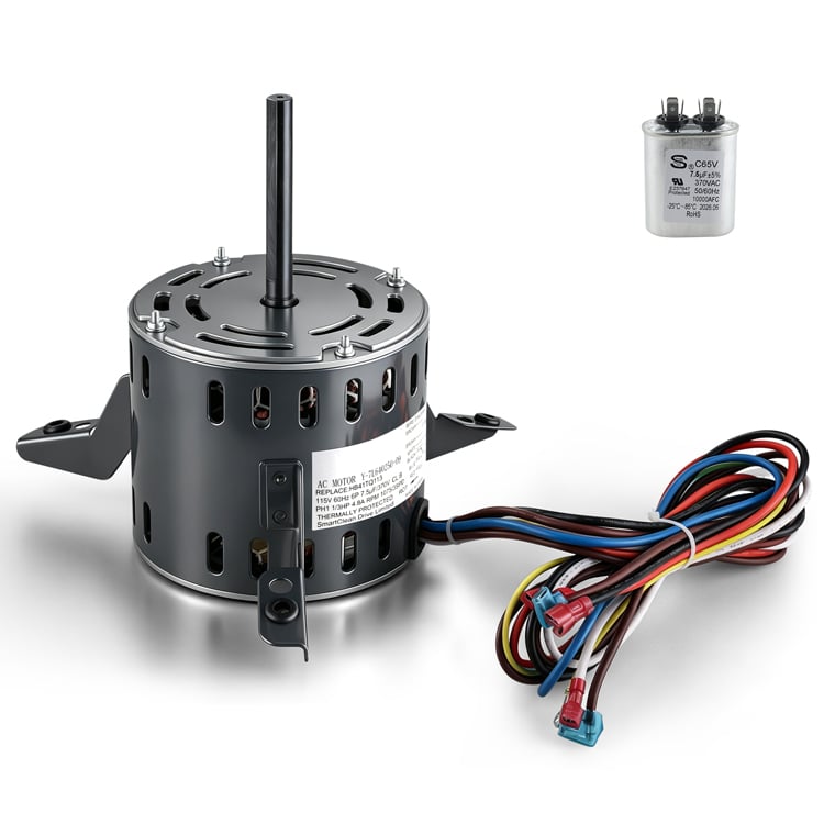 HB41TQ113 HC41TE113 Furnace Blower Fan Motor 1/3 HP 115V 1075RPM 3-Speed