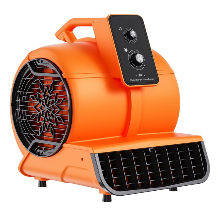 Air Mover 1/2 HP 2600 CFM Air Blower Fan Carpet Dryer, Floor Dryer Fan