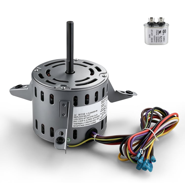 60L2101 Blower Fan Motor 1/3 HP 115V 1075RPM 4-Speed Furnace Blower Motor
