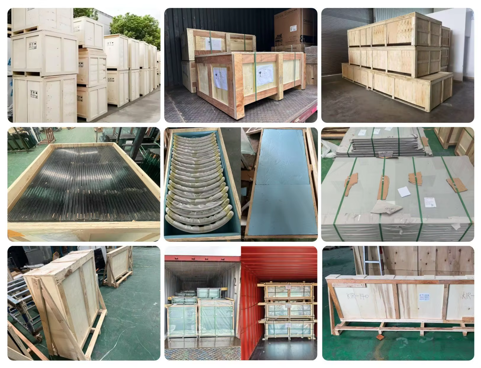 Secure packaging for international shipping Export packaging for glass products
