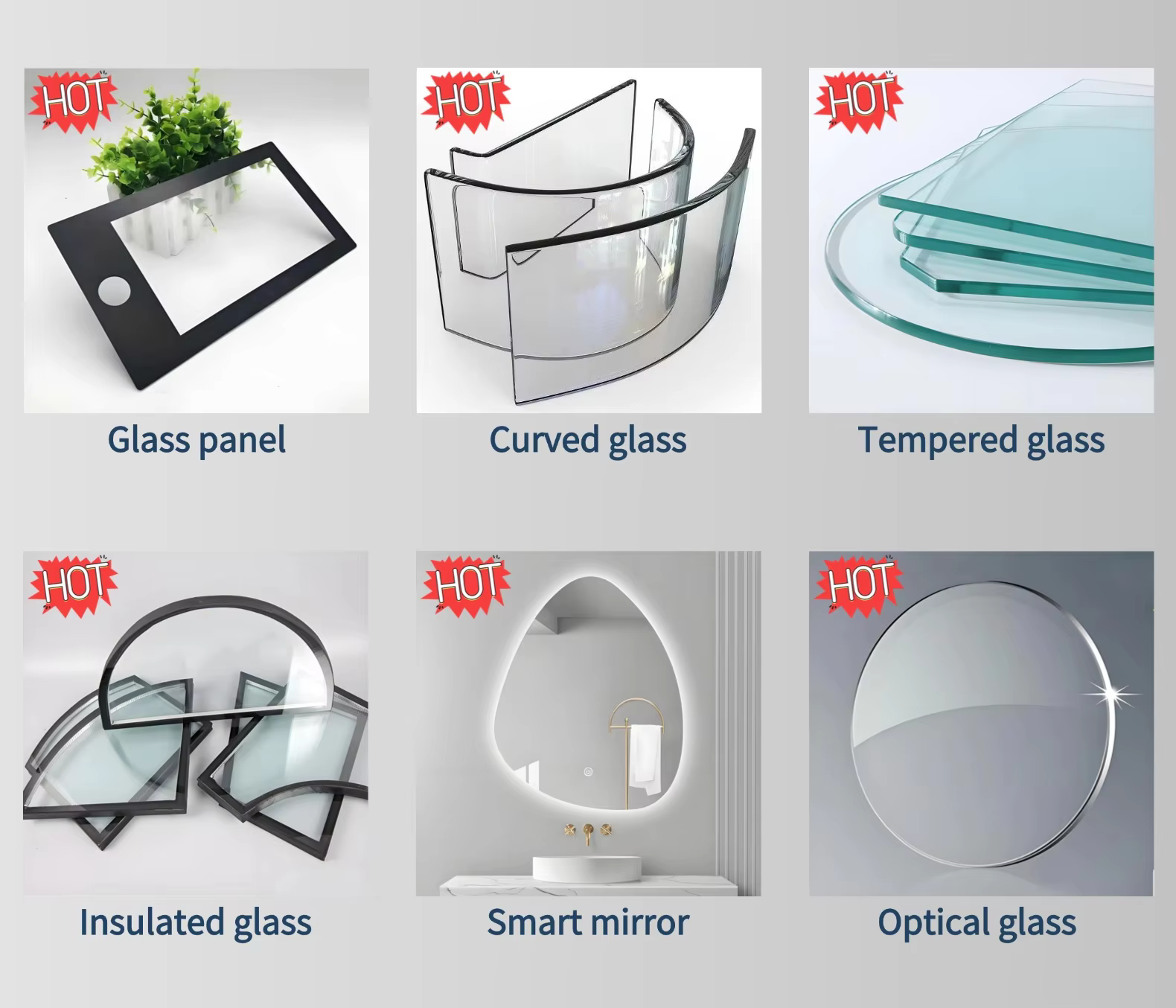 Complementary product range Related glass product offerings
