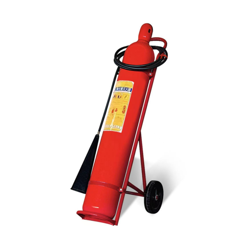 Extincteur au CO2 de qualité industrielle, haute qualité, utilisation d'un seul clic, rechargeable, avec chariot