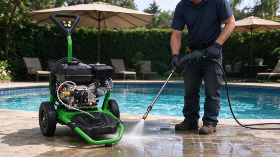 portable gas pressure washer 173 bar 7hp petrol jet washer for driveway patio and commercial car wash equipment-7