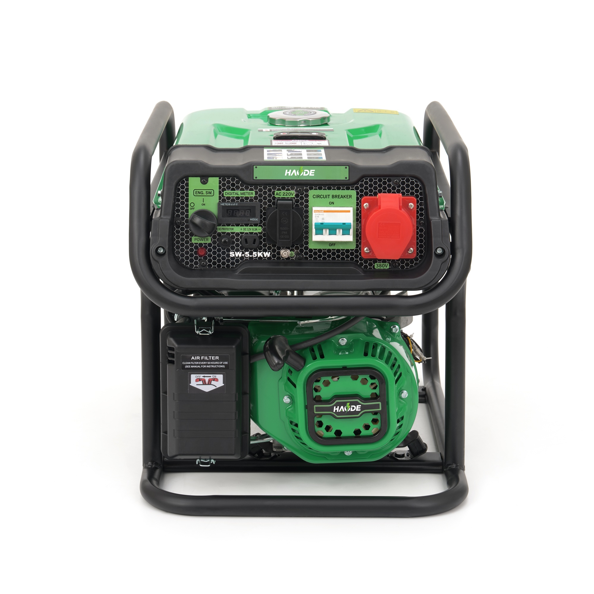 3KW Portable Gasoline Generator with 15L Fuel Tank 12H Runtime