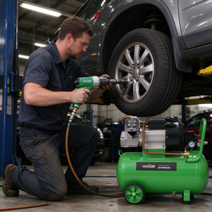 portable vs industrial air compressors haide direct driven 50l wholesale-5