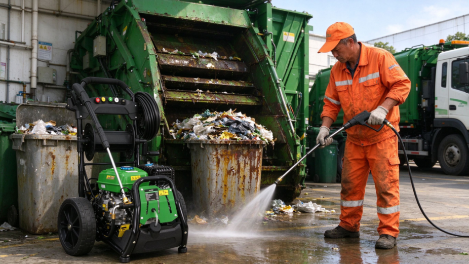 professional 7hp gasoline high pressure sprayer high flow 25 gpm up to 2600 psi multi purpose cleaning-8