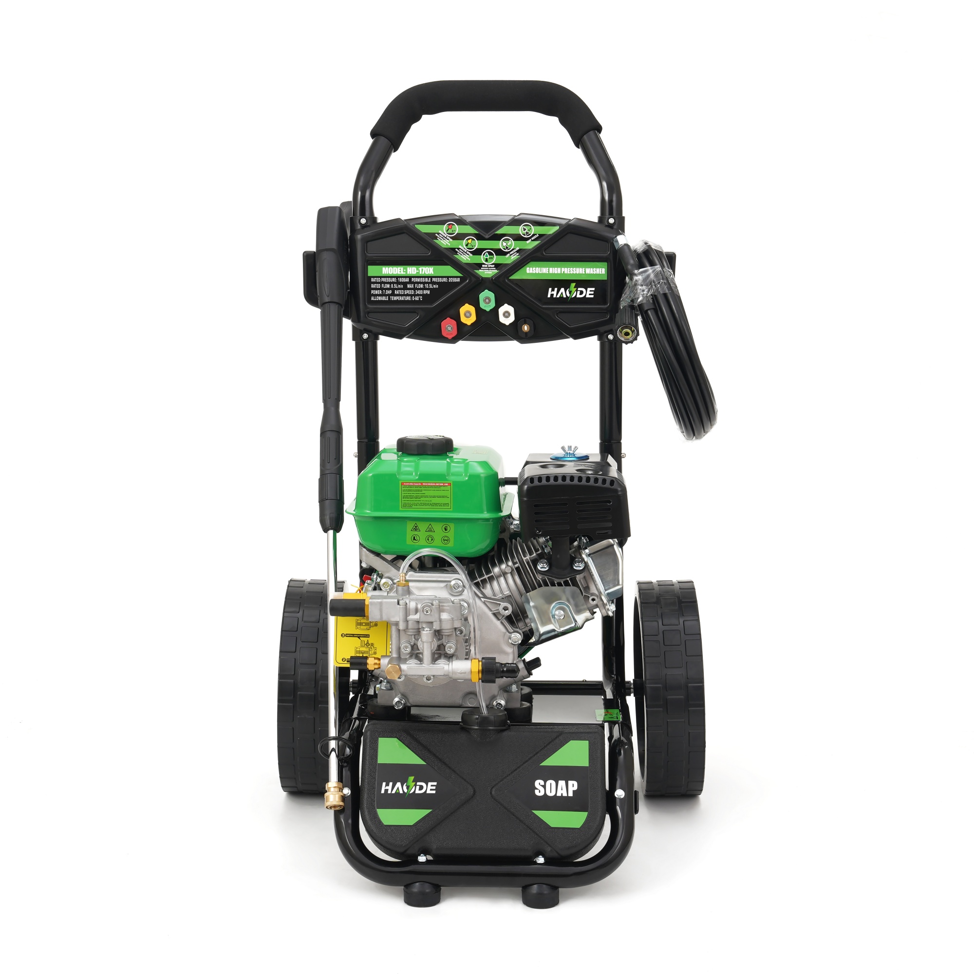 High Performance Petrol Jet Washer 173Bar 9LPM for Tough Dirt