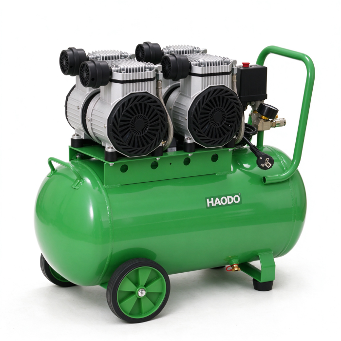 direct driven air compressor 50l dual pressure gauges copper tubing drain valve-1