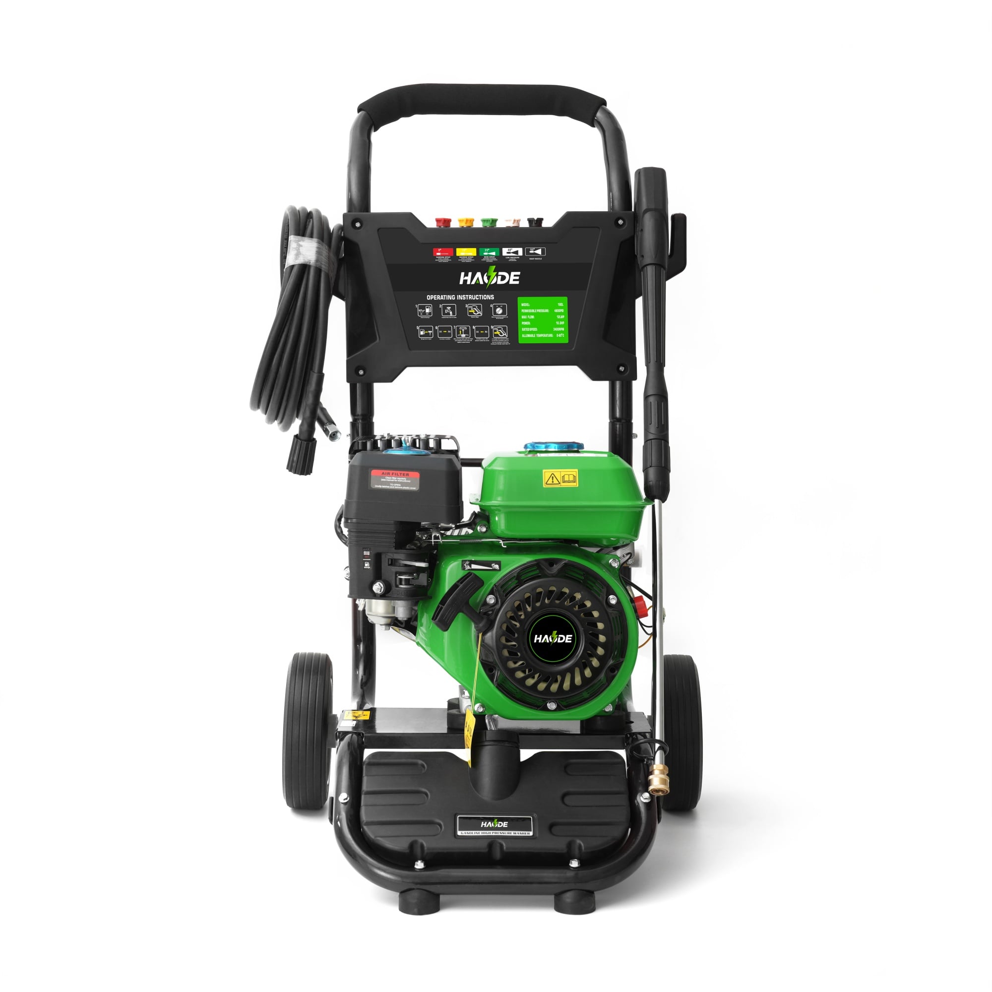 7HP 173BAR Petrol Pressure Washer 9LPM Gasoline High Pressure Washing Machine with Adjustable Pressurese