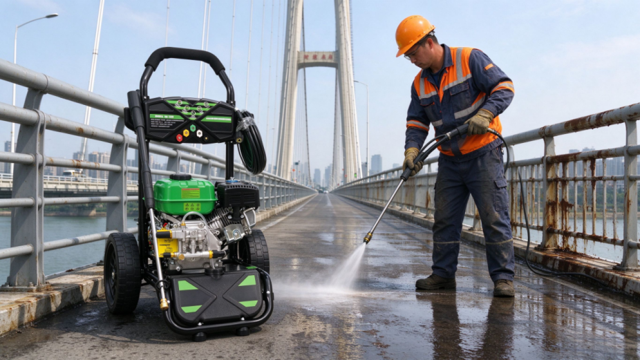 high performance petrol jet washer 173bar 9lpm for tough dirt-9