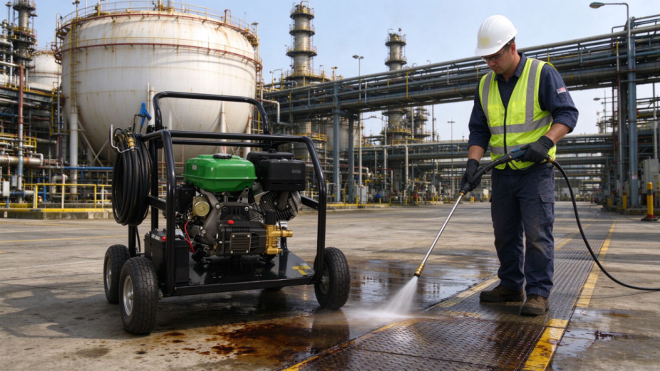 portable gas pressure washer with wheels for commercial car wash-7