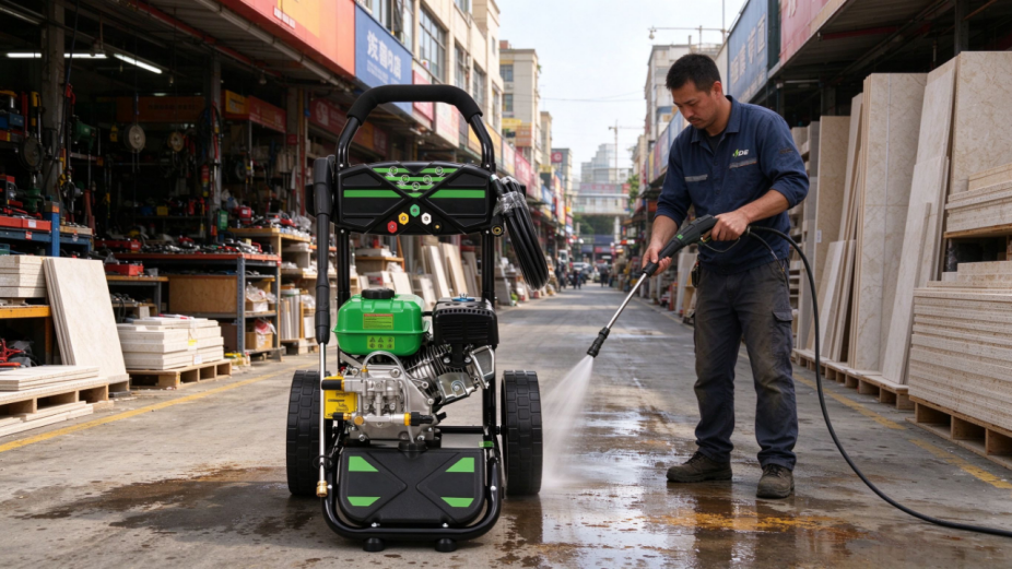 high performance petrol jet washer 173bar 9lpm for tough dirt-7