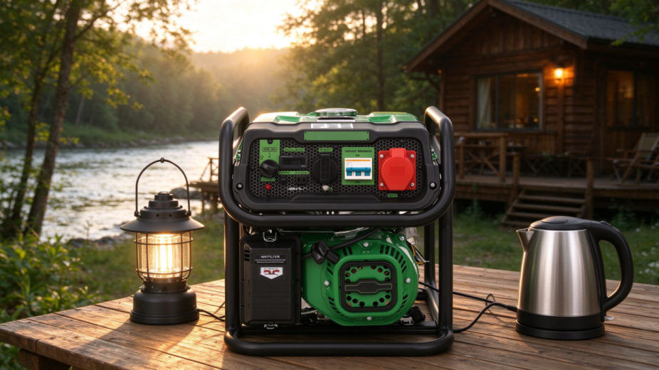 3kw portable gasoline generator with 15l fuel tank 12h runtime-6