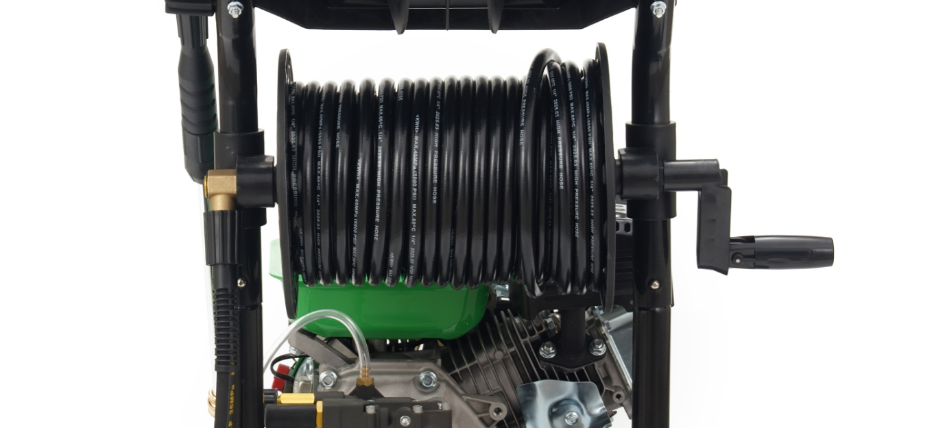 gasoline pressure washer petrol high pressure cleaner with 12 inch wheels and adjustable 173 bar pump for commercial car wash-1