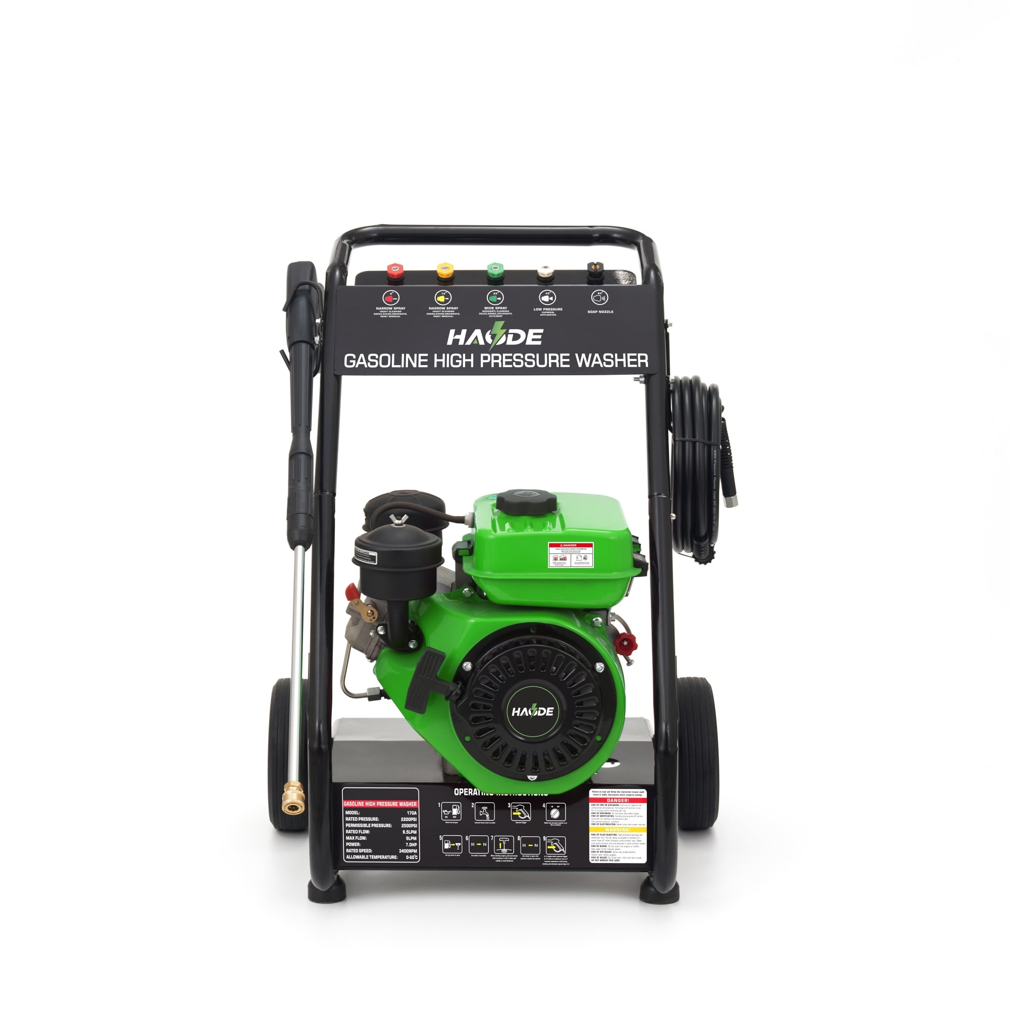 Factory Wholesale 150 173 Bar Gas Pressure Washer Portable Petrol High Pressure Cleaner OEM Power Washing Machine