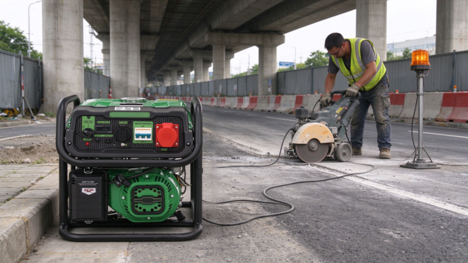 3kw portable gasoline generator with 15l fuel tank 12h runtime-5